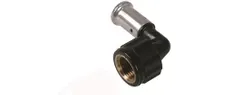 Persovergangsknie 90°, kunststof, 16/2mm x 1/2" F, (drink)water, Henco PVDF